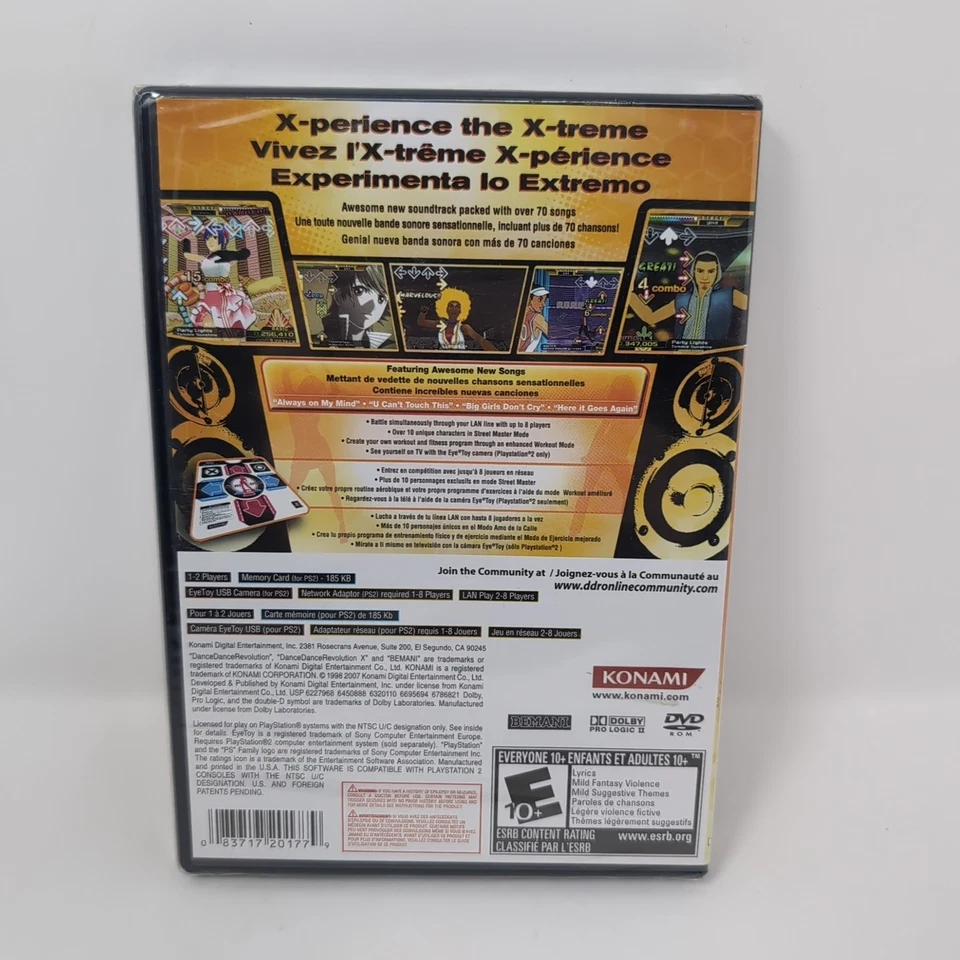 Dance Dance Revolution X (PS2 PlayStation 2, 2008) Brand New Sealed DDRX Dancing - Image 2 of 3