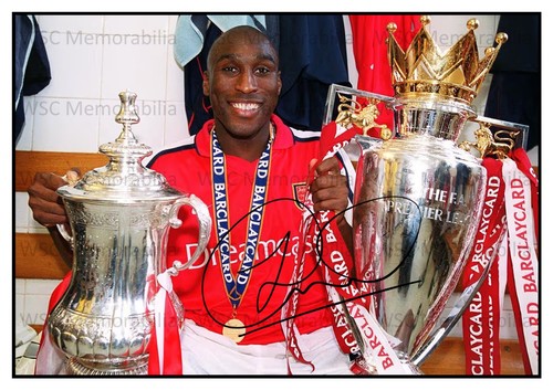 12413. Sol Campbell Signed Pictures (A4 Prints) Arsenal Spurs England Pompey etc