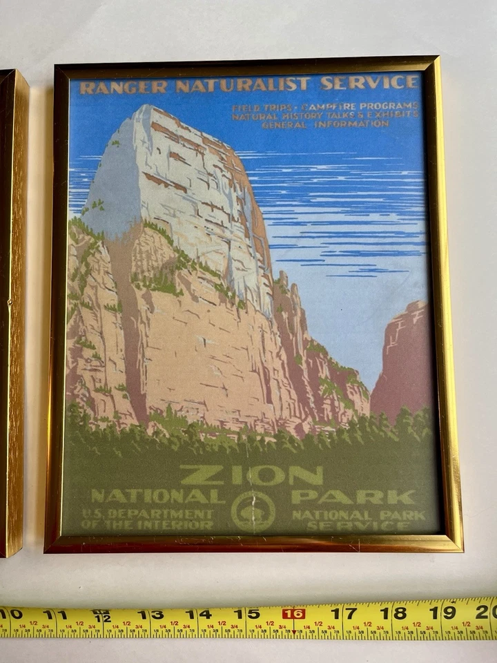 Vintage Brass Picture/Phote Frames w/Fine Art Prints - Set of 2; 8 X 10” - Image 3 of 4