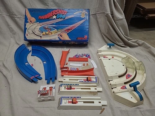 Vintage Hot Wheels Thundershift 500 1974, Incomplete Set, Untested. MG