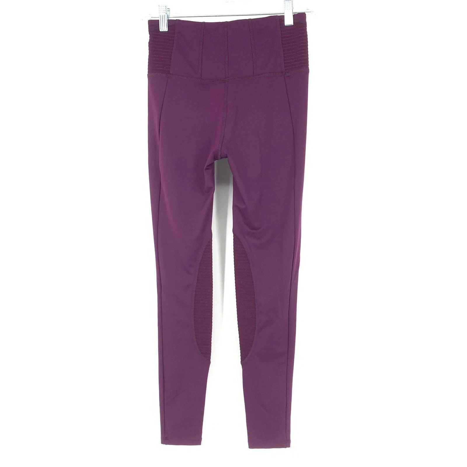 free-people-movement refine ribbed deep plum leggings