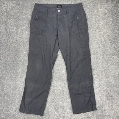 Marmot Pants Womens 12 Gray Roll Up Pants Outdoor Hiking D56630