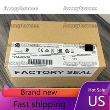 NEW Sealed Allen Bradley 1734-AENTR POINT I/O Dual Port Adaptor -USA US Free Tax