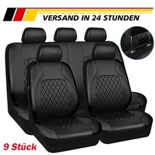 9 teile/satz Universal Auto Sitz Set PU-Leder Auto Sitzkissen Vollständig
