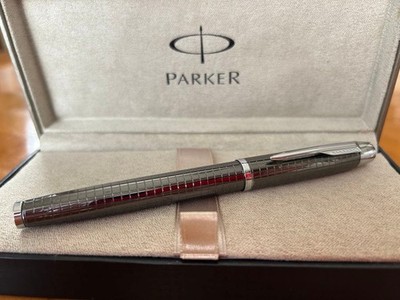 Parker IM Premium Gunmetal Fountain Pen CT Case Included Authentic Genuine