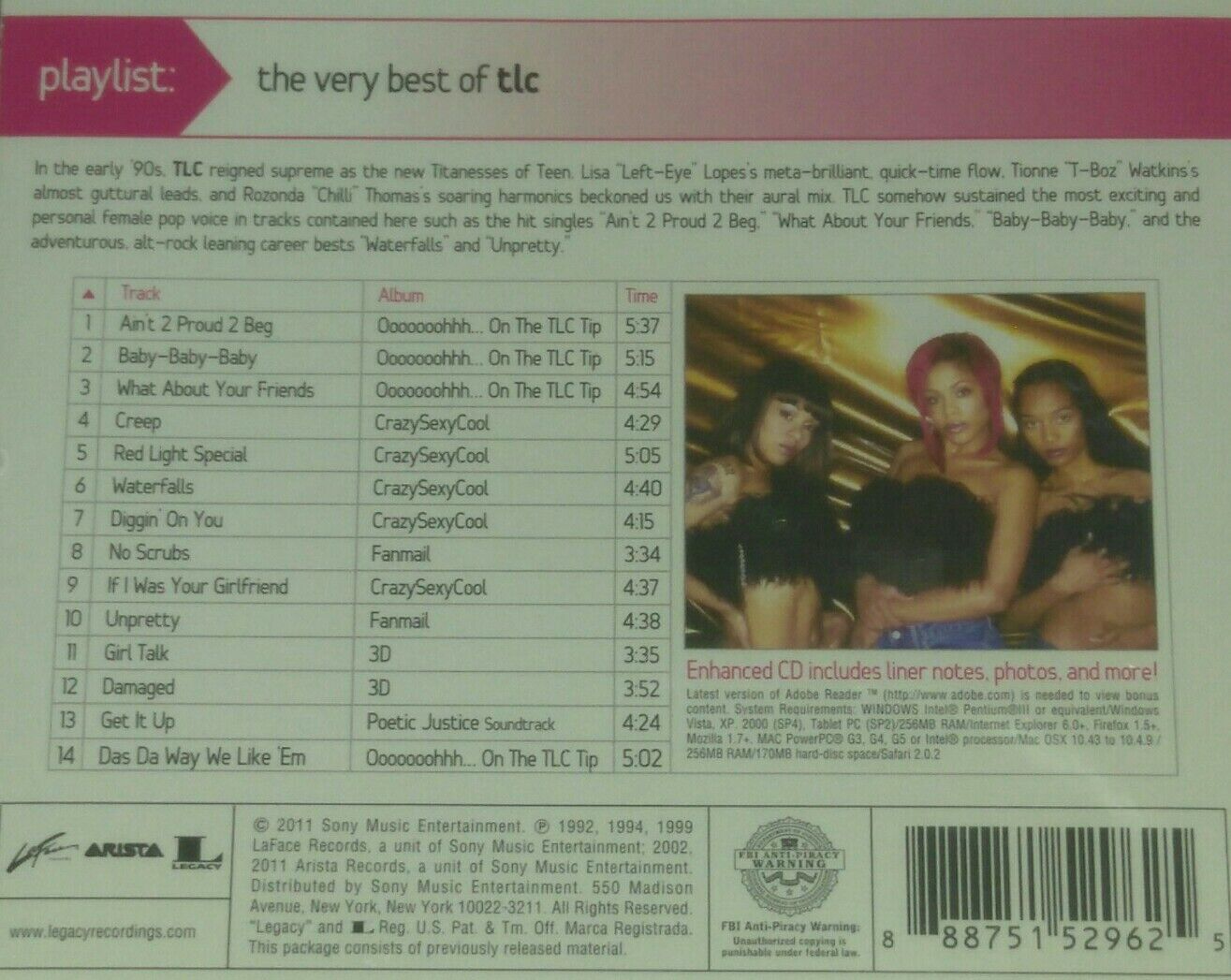 Playlist The Very Best Of Tlc By Tlc Cd 09 For Sale Online Ebay