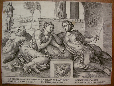 FRANS FLORIS `MALEREI UND BILDHAUEREI SIND UNTÄTIG´ B. VAN DE BOS, NH 139, ~1560