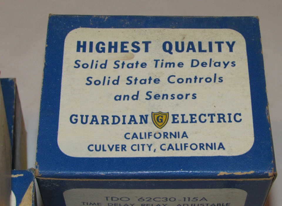 7 NEW GUARDIAN ELECTRIC TIME DELAY RELAYS! TDO 62C30-115A/0121-0857-6100 ADJUST! - Image 2 of 4