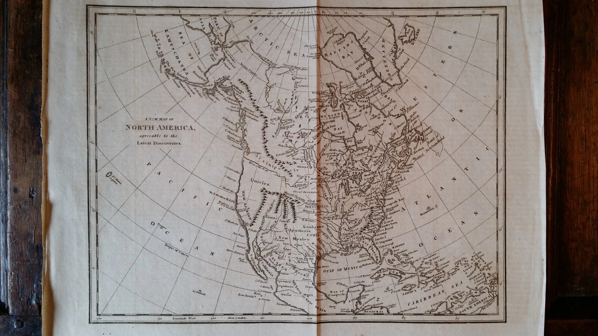 Antique Us Maps For Sale Antique Map Of North America By G. Virtue,