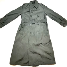 Vintage Men's 34 R U.S. Army Jacket Trench Coat Military Green Outdoor Hunt Hike