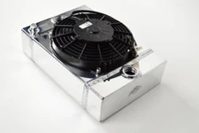 CSF Universal Drag Race / Tuck Radiator w/9in Spal Fan - 10.5in H x 10in L x