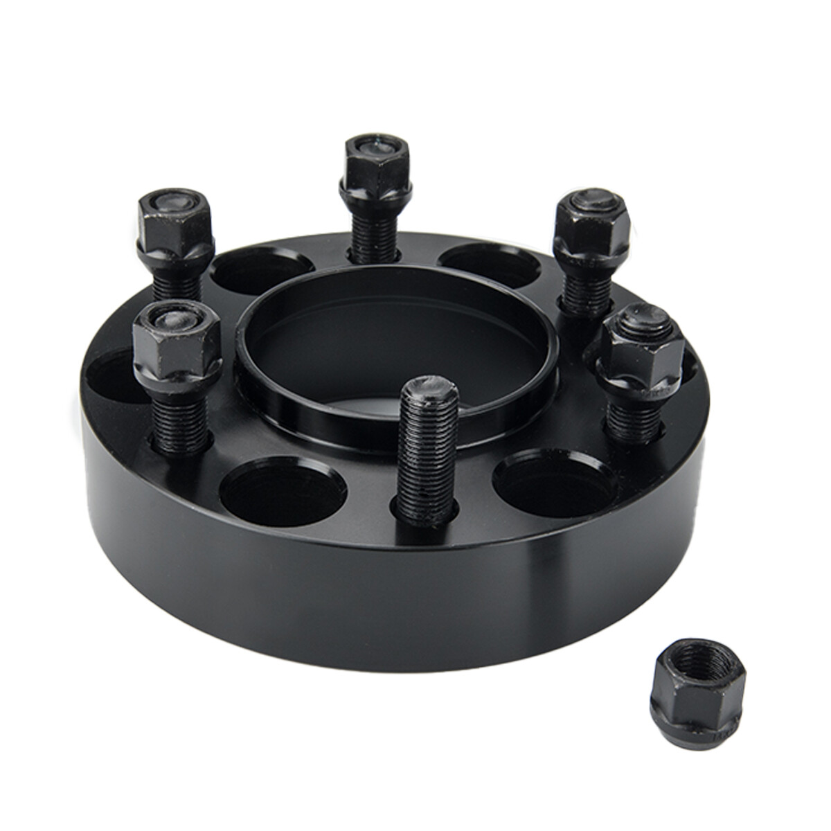 (4) 1.5" 6 Lug Hubcentric Black Wheel Spacers Adapter 6x135 for Ford