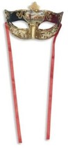 Red Venetian Style Masquerade Ball Party Mask Unisex Mens Womens Carnival