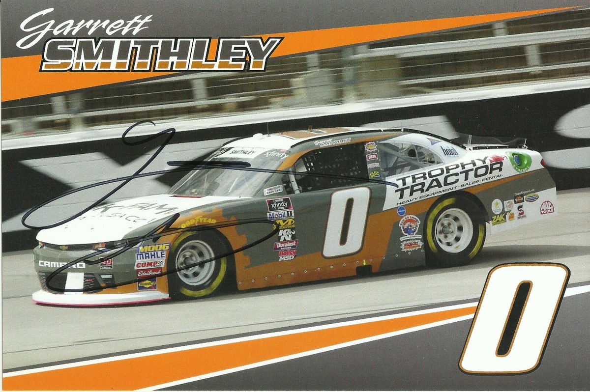 Garrett Smithley NASCAR Racing Original Autograph 6x9 Signed Hero 