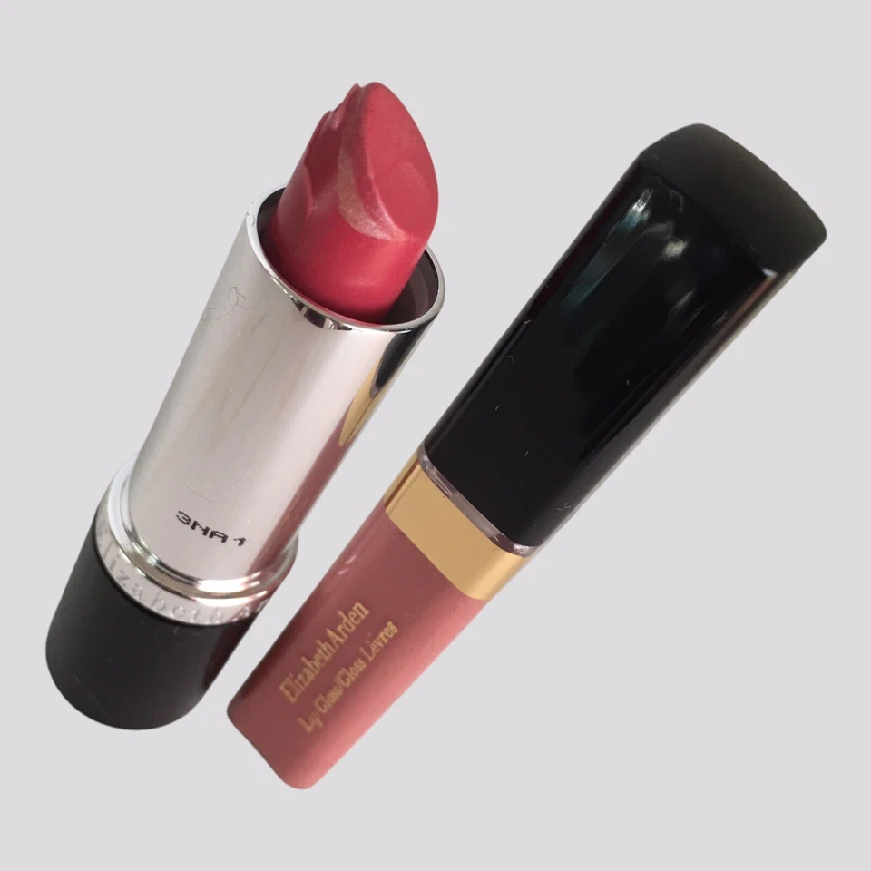 Elizabeth Arden Beautiful Color Lipstick Wildberry 33 + Rose Gold Lip Gloss SET - Image 4 of 4