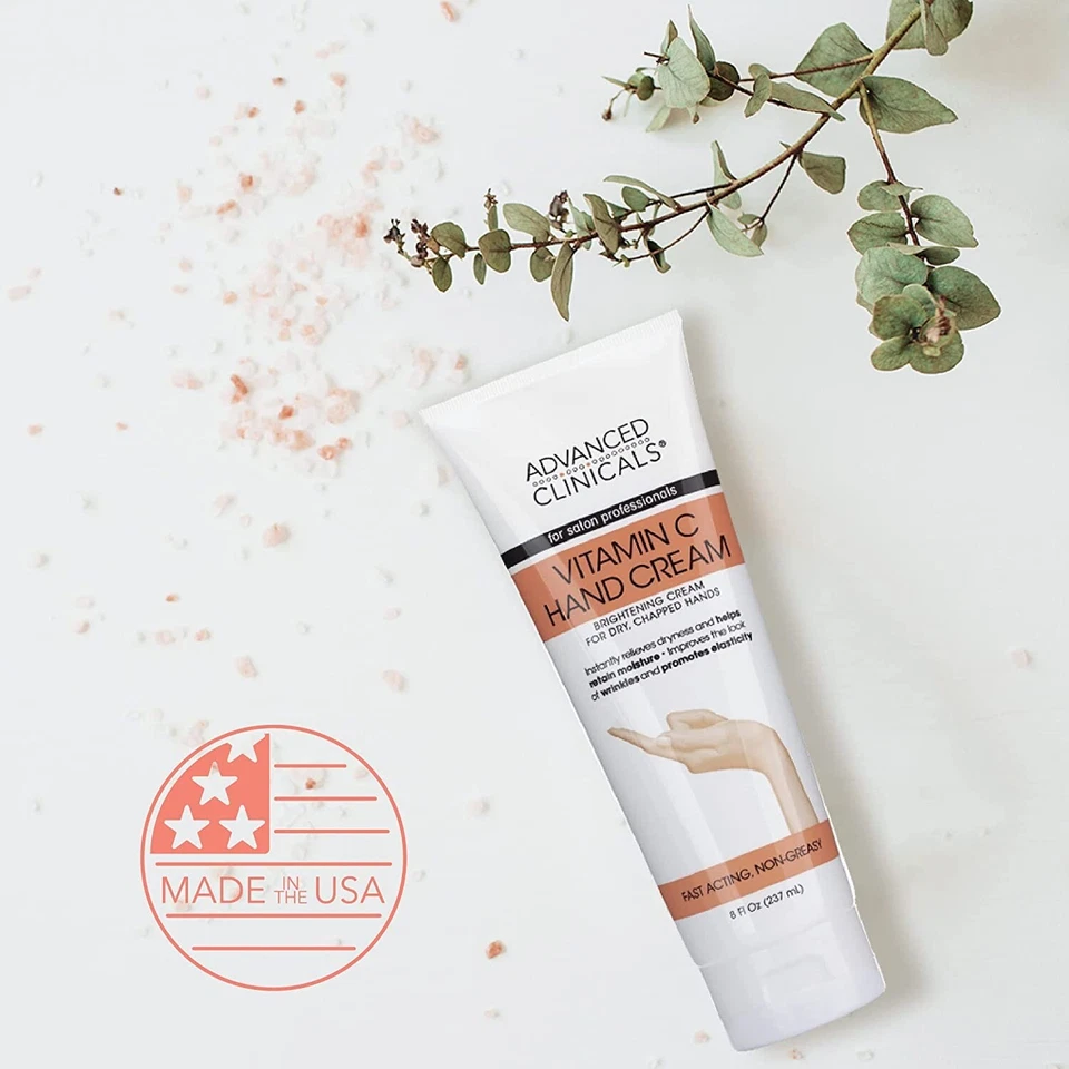 Advanced Clinicals Vitamin C Hand Cream for Dry Chapped Hands 8 Fl Oz (237mL) - Image 3 of 4