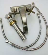 Newater Two Handles Basin Mixer 3001032 Brushed Nickel