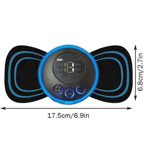 Mini Electric EMS Neck Massager Massageador Mat Relieve Pressure - Picture 2 of 12