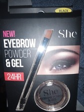S.HE NEW Polvere e Gel per Sopracciglio 24h (Nero)