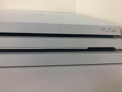 PS4 PlayStation 4 Pro Glacier White 1TB CUH-7000B SET Console Controller  w/o BOX