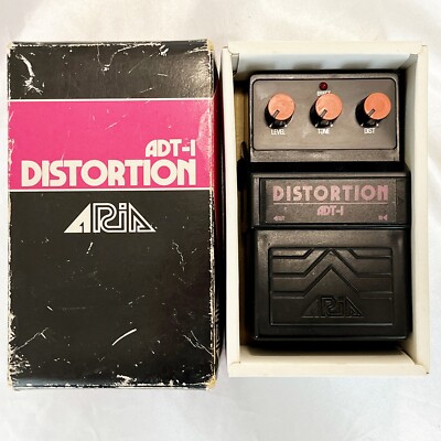 レア A.Y.A TOKYO Super Atomic Distortion ARIA ADT-1 Distortion 1990's Vintage Guitar Effect Pedal Made in