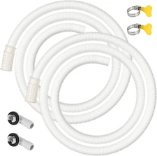 2 Pack 5 FT Air Conditioner Drain Hose Kit, Plastic Tube for AC Condensate