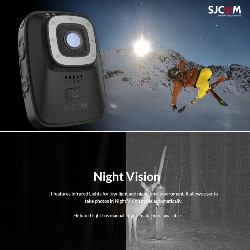 SJCAM A10 1296P WIFI Portable DV Body Camera Night Vision