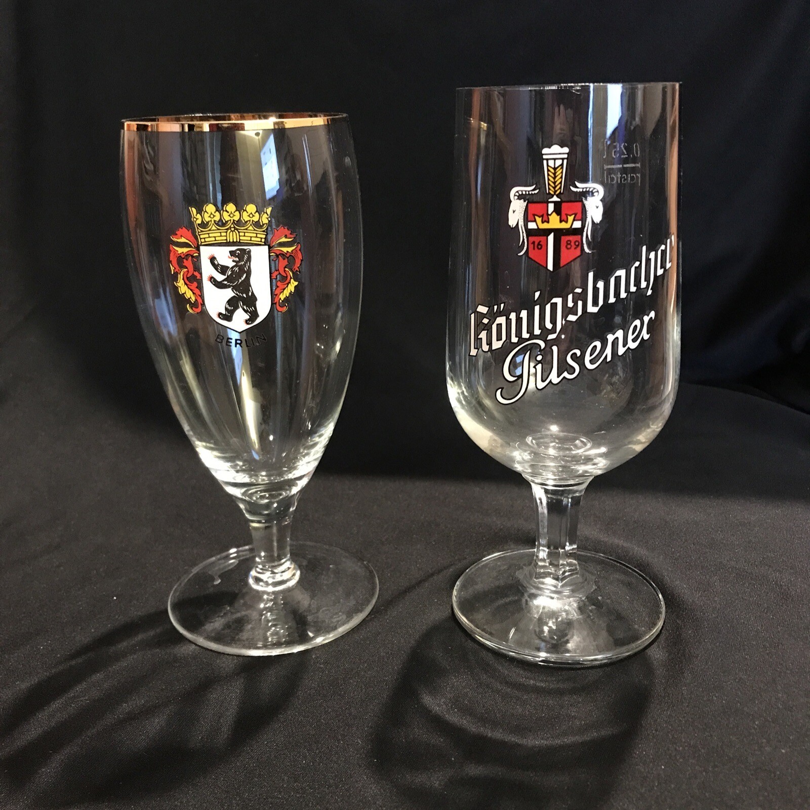 Pair Of Vintage German Beer Glasses eBay