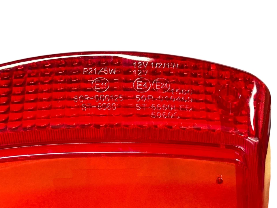 Cubierta de lente luz de freno trasera de vidrio para Cagiva Elephant 750 900 RIVER 500 Foto 3 de 4