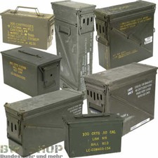 ORIGINAL US ARMY MUNITIONSKISTE METALL AMMO BOX TRANSPORTKISTE KISTE 7-GR&Ouml;&szlig;EN