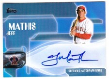 2005 Topps Jeff Mathis Auto Series 1 Anaheim Angels