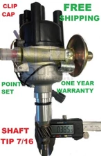 19100-76001-71 IGNITION DISTRIBUTOR TOYOTA 4P POINT SET CLIP CAP  7/16 TIP DC22B