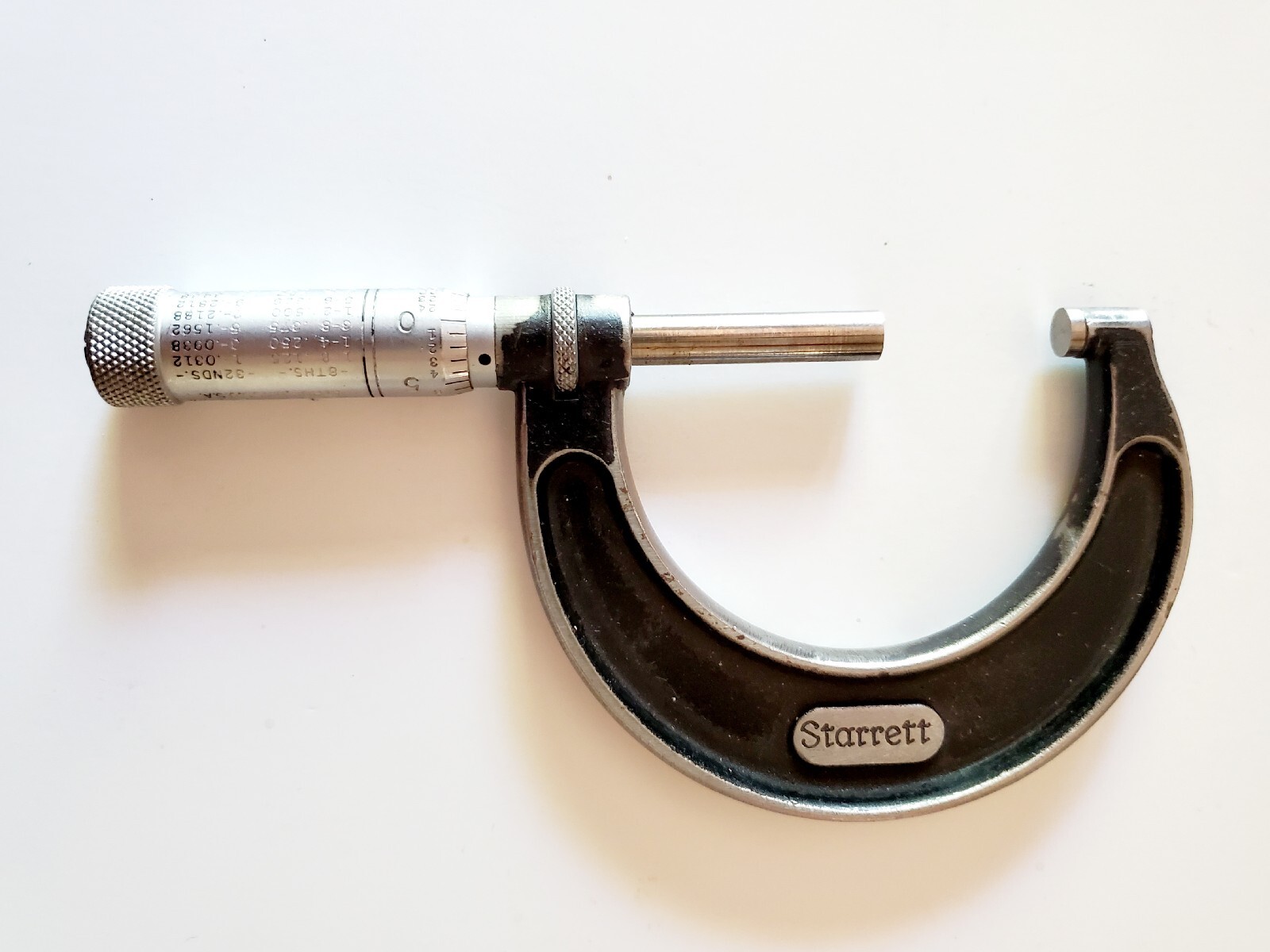 Starrett No. 436FL 2" Micrometer 1"2" .001" Measuring Rod & Spanner