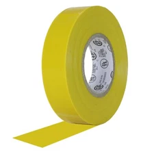 20 Rolls Yellow Vinyl Electrical Tape 3/4" x 60' Flame Retardant UL Listed RoHS