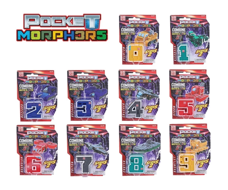 EMCO Pocket Morphers Series 2 – Combine & Create Master Blaster Figures Collect