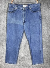 Levis 550 Jeans Mens Size 42x32 Relaxed Fit Denim Blue Cotton 5 Pocket