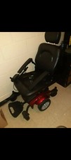Golden electric wheelchair red black