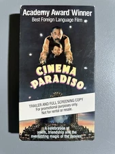Cinema Paradiso, 1990 Movie VHS, Full Retailer Screener DEMO,TESTED,Works