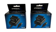 Sabrent 2 Pack Battery Set Of 2 with Dual Battery Charger for GoPro HERO4
