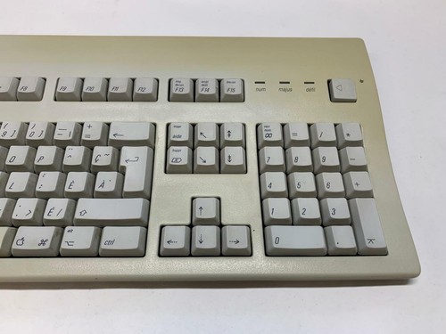 FRENCH APPLE EXTENDED KEYBOARD II M3501 1989 UNTESTED NO ADB CABLE INCLUDED - Picture 4 of 7