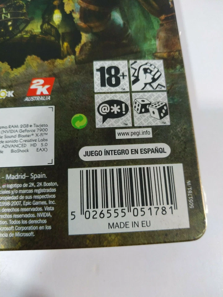 Bioshock Windows Steelbook 2K - Juego Para PC DVD-Rom Edicion España - 3T - Image 3 of 4