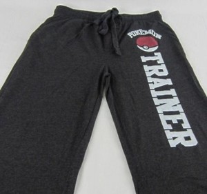 Mens Womens New Pokemon Trainer Gray Pajama Lounge Pants Size Xs S Xl Ebay