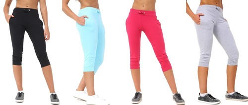 Jogging Bottom Crop Capri Pants | eBay
