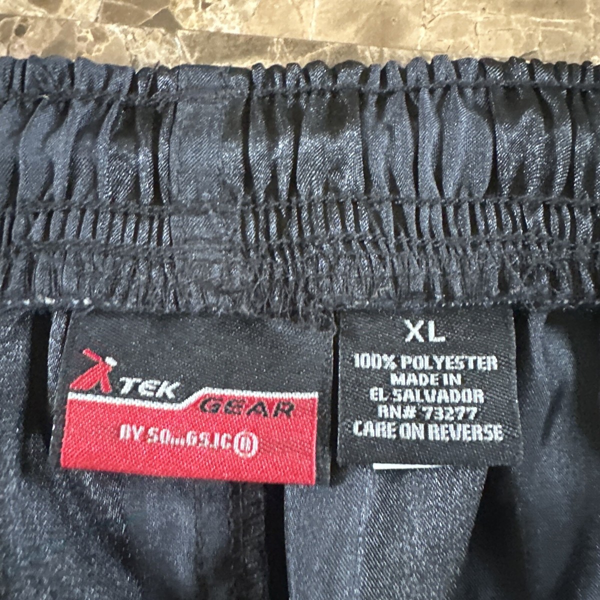 Vintage 90's y2k Max Deco Boxer Shorts Shiny Metallic Black Glam