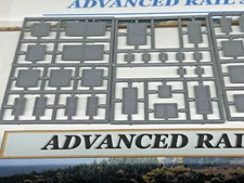 EIGHT WOODEN CRATES - HO Scale PLASTIC BACKGROUND SCENERY- NEW KIT