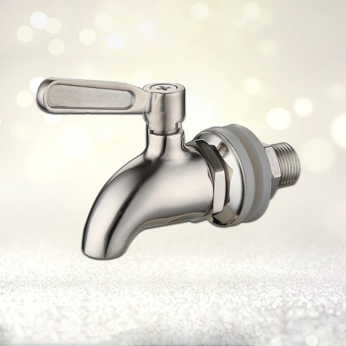 1PZ Rubinetto Acqua Acciaio Inox Rubinetto Distributore Bevande Rubinetto Ricambio Metallo - Foto 11 di 11
