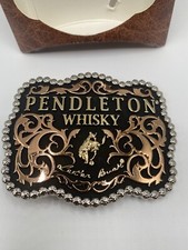 Montana Silversmiths Pendleton Whiskey "Let'er Buck" Promo Belt Buckle