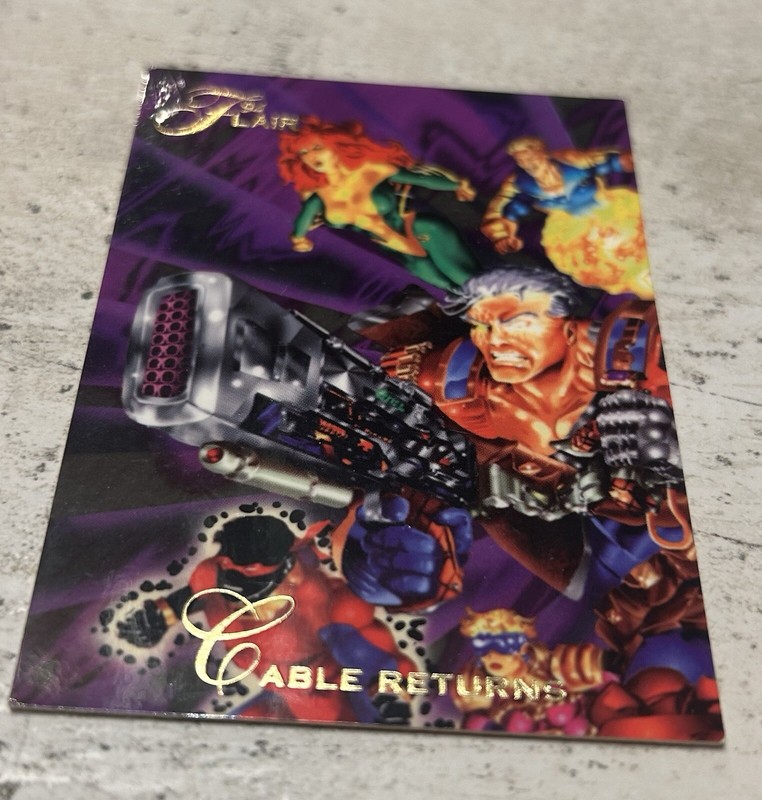 Cable Returns 1994 Flair Marvel Fleer Annual Inaugural Card #112