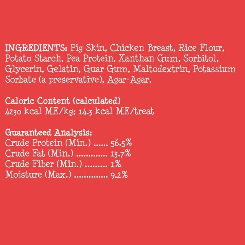 Savory Prime Beggar Bones Dog Treats Chew Pork Skin Chicken Veggie Medium 6 PACK - Image 2 of 3