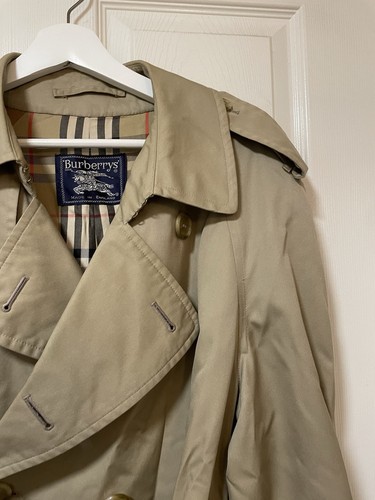 Burberry Mac Trench Coat Men's Vintage Beige Size 50 Short L Uk 40 - Picture 4 of 21